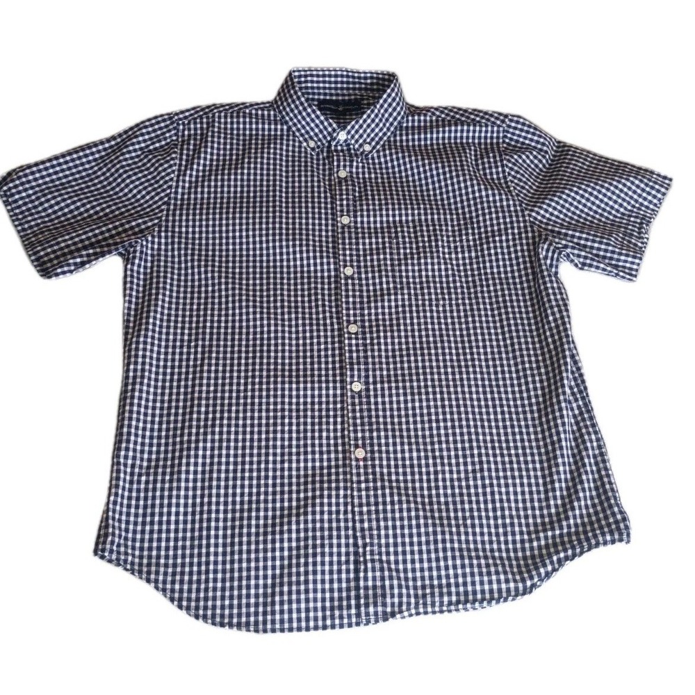Beverly Hills Polo Club Men's Size XL Button Shirt Plaid Classic Preppy